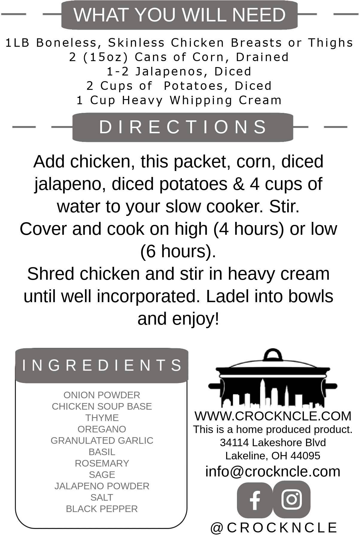 Spicy Chicken Chowder
