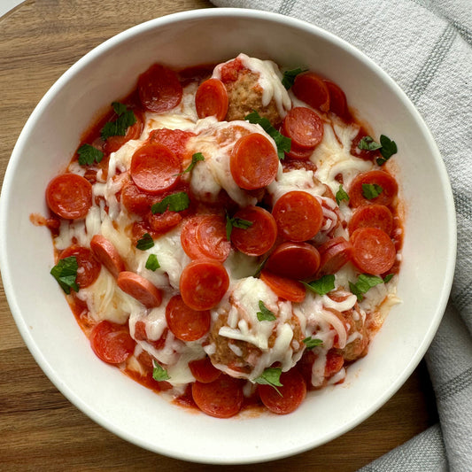 Cheesy Pizza Meatballs