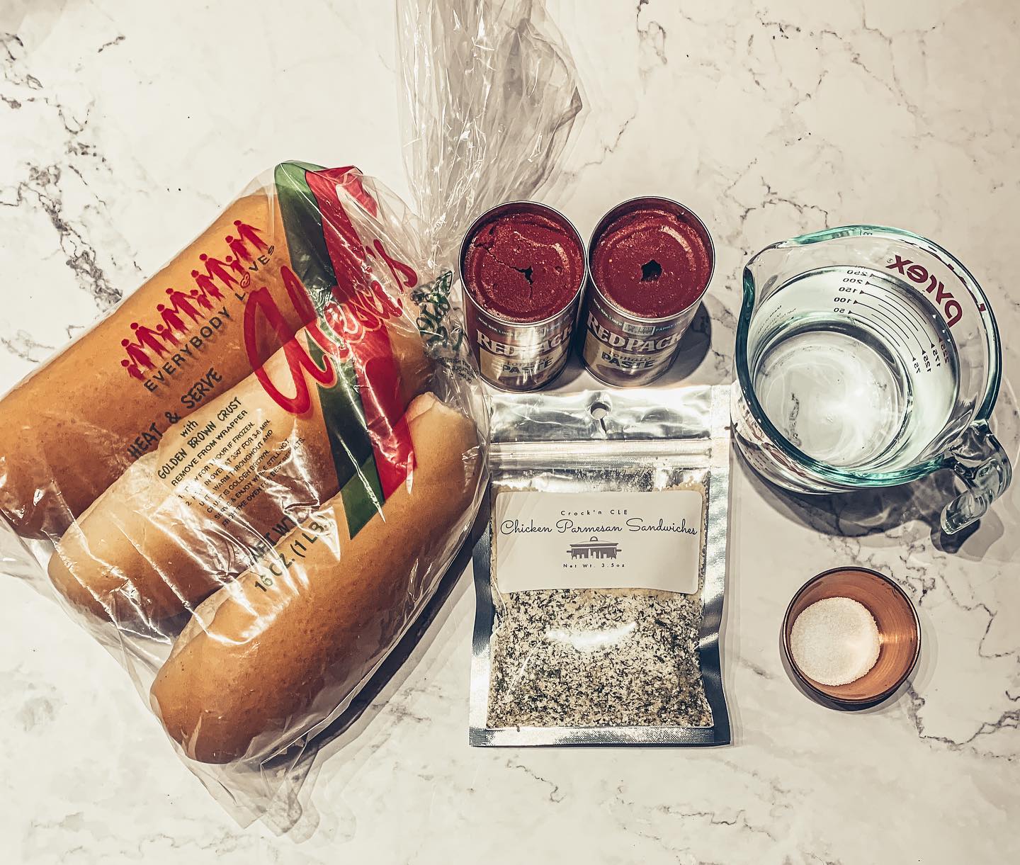 Shredded Chicken Parmesan Sandwiches