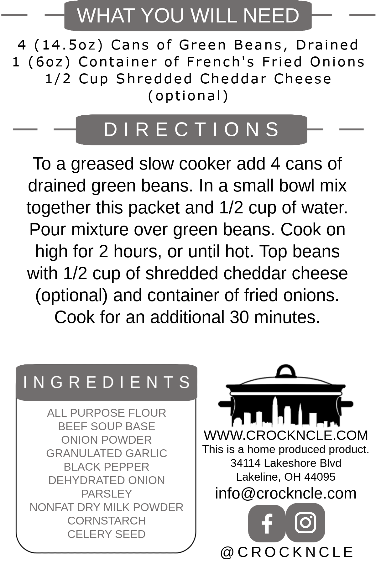Printable Slow Cooker to Instant Pot Conversion Chart